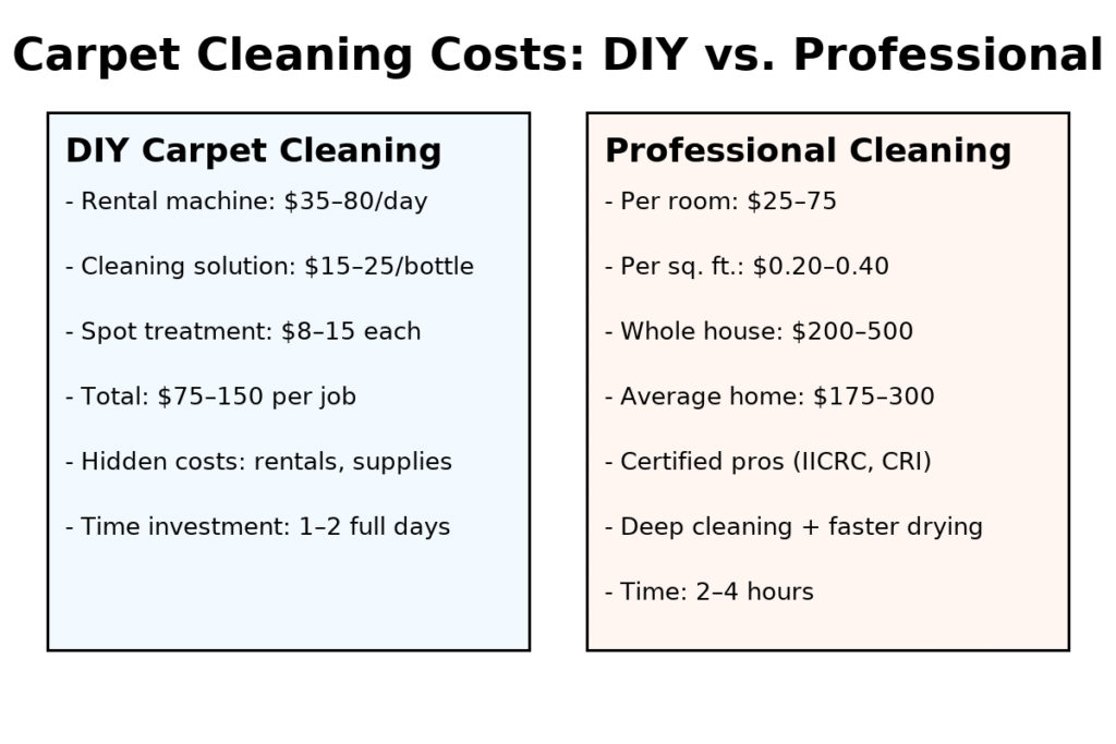 carpet cleaning costs infographic